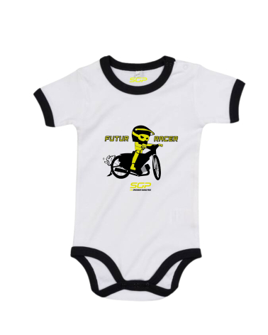 Body Bébé Speedway Futur Racer Blanc Noir