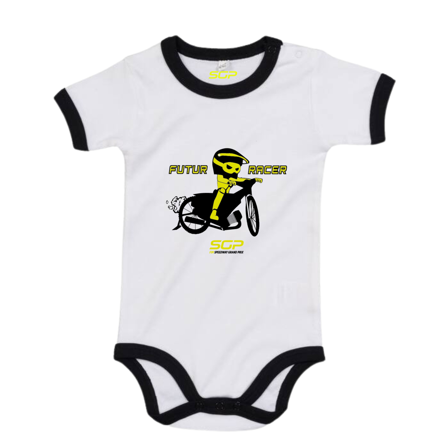 Body Bébé Speedway Futur Racer Blanc Noir