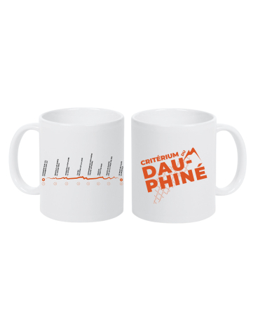 Mug Critérium du Dauphiné "Parcours" Blanc