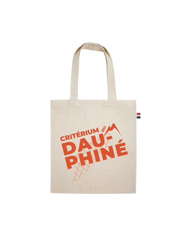 Tote bag Critérium du Dauphiné "Parcours" Beige naturel