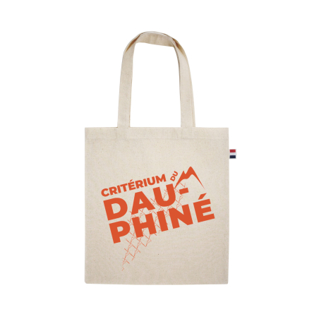 Tote bag Critérium du Dauphiné "Parcours" Beige naturel