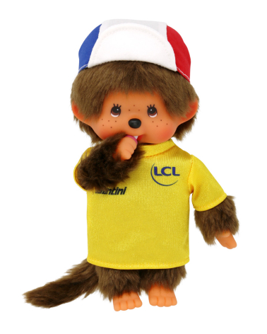 Peluche Kiki Monchhichi Tour de France 20 Cm