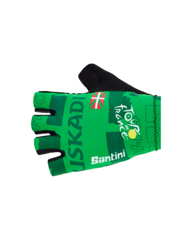 Gants Tour de France Santini Grand Départ Pais Vasco 2023 Vert