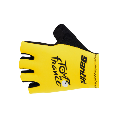 Gloves Tour de France Santini 2023 Leader Yellow