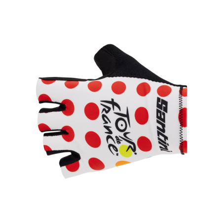Gloves Tour de France Santini 2023 Red Dot