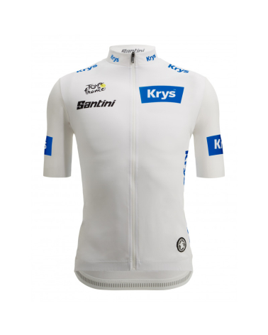 Maillot Tour de France Santini Meilleur Jeune 2023 Blanc