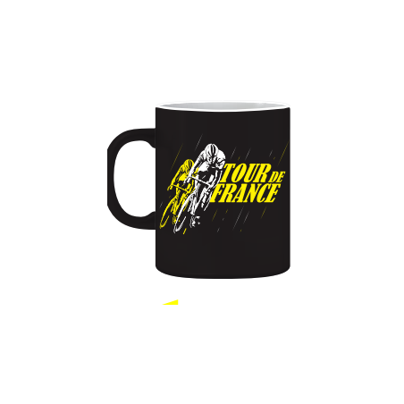Mug Tour de France Virage Jaune Noir