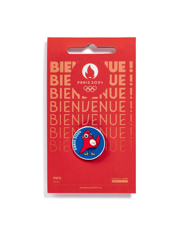 Pin's Paris 2024 "Mascotte Bienvenue"