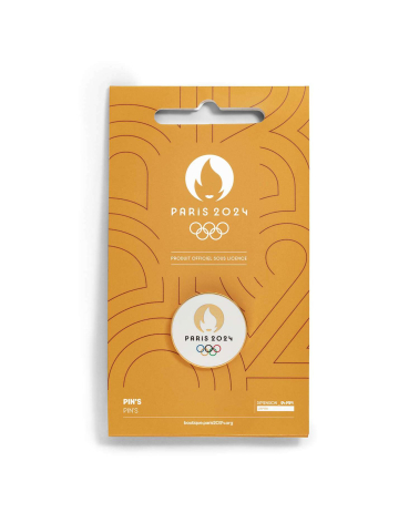 Pin's Paris 2024 "Emblème Rond"  Jaune