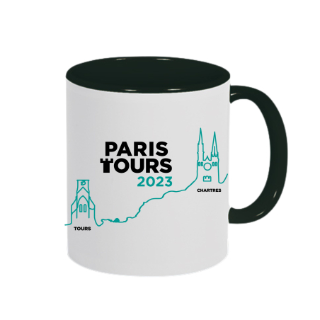 Mug Paris Tours Parcours  2023 Noir