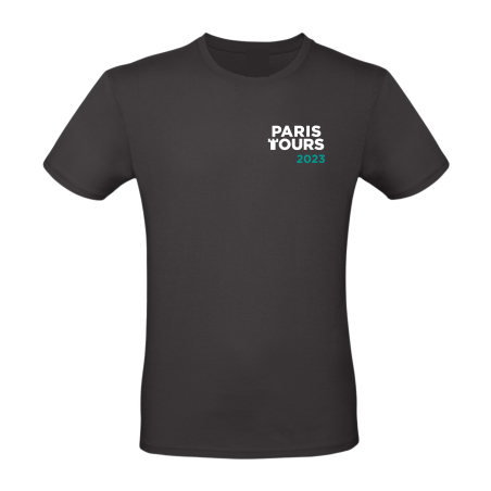 T-shirt Paris Tours LE PARCOURS 2023 Mixte Noir