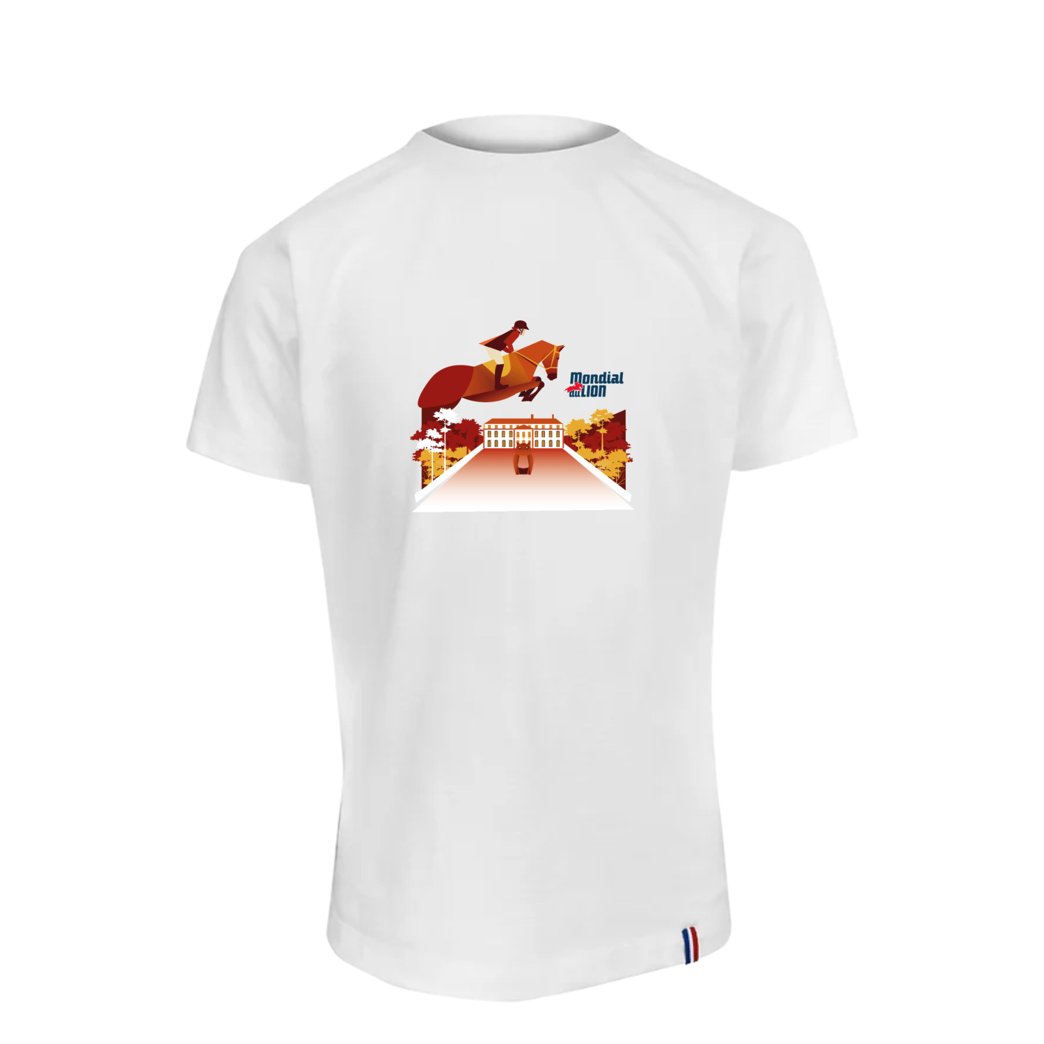 T-shirt Mondial du Lion L'AFFICHE 2023 Homme Blanc