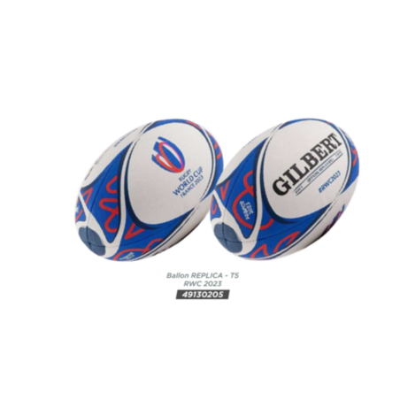 Ballon Coupe du Monde de Rugby France 2023  Logo Gilbert T5