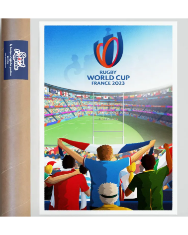 Affiche Coupe du Monde de Rugby France 2023  Evenement