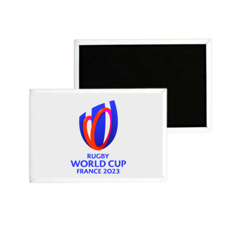 Magnet Coupe du Monde de Rugby France 2023 Logo Blanc