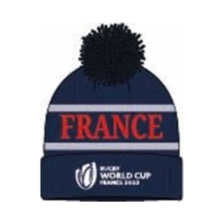 Bonnet Coupe du Monde de Rugby France 2023  Pompon Navy