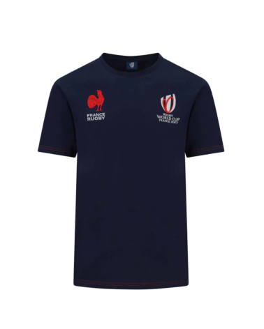 T-shirt Coupe du Monde de Rugby France 2023 FFR Navy Mixte