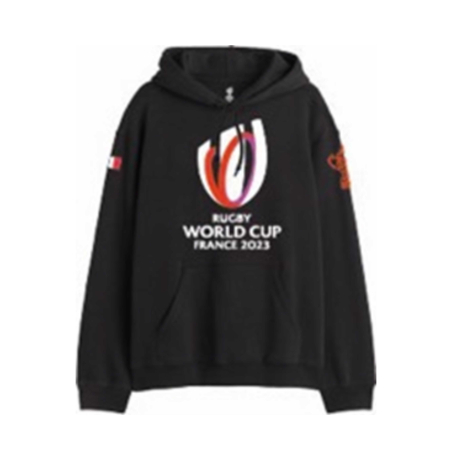 Sweat Coupe du Monde de Rugby France 2023  Logo Noir Mixte