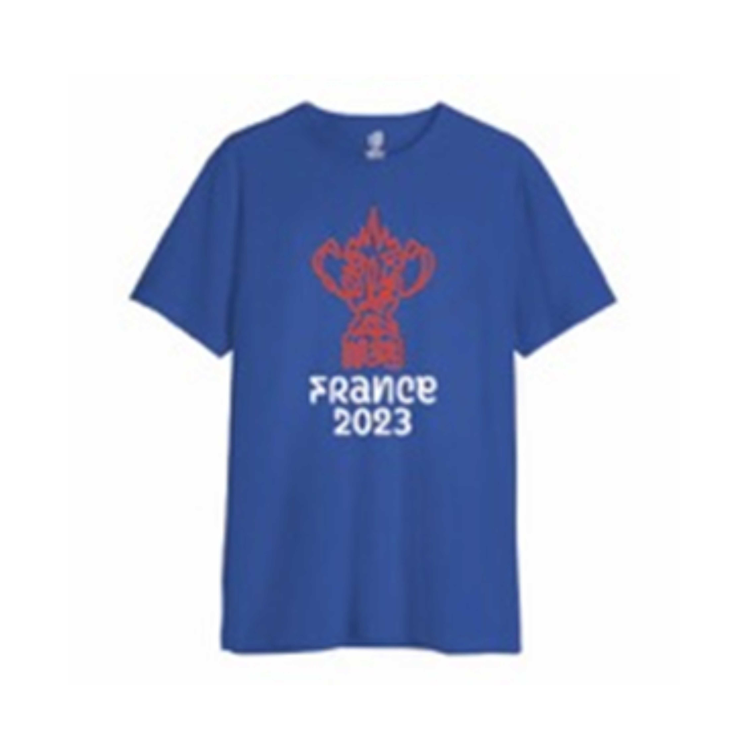 T-shirt Coupe du Monde de Rugby France 2023  Mobius Trophée Bleu Royal Mixte