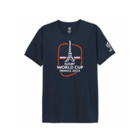 T-shirt Coupe du Monde de Rugby France 2023 Tour Eiffel Navy Enfant