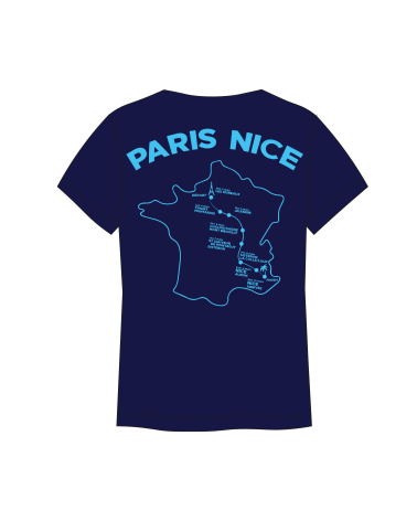 T-shirt Paris Nice Parcours 2024 Mixte Bleu Marine