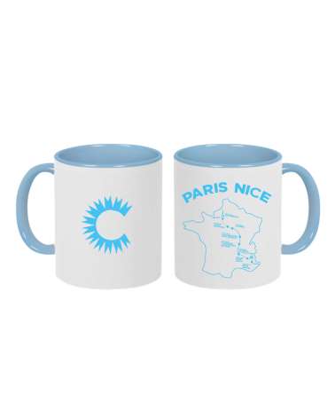 Mug Paris Nice Parcours 2024 Blanc