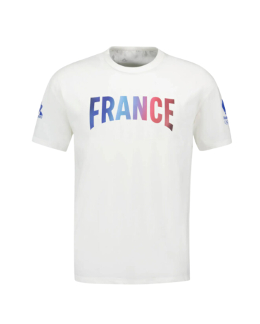 T-shirt Le Coq Sportif Jeux Olympiques Paris 2024 France Mixte Blanc