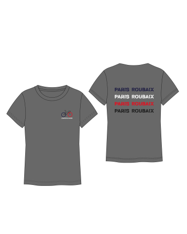 Paris Roubaix Tricolore Mixed Gray T-shirt