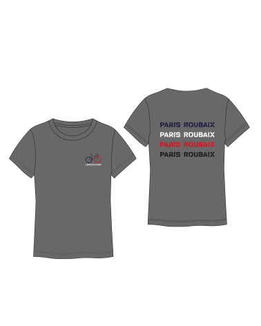 T-shirt Paris Roubaix Tricolore Mixte Gris