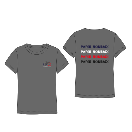 Paris Roubaix Tricolore Mixed Gray T-shirt