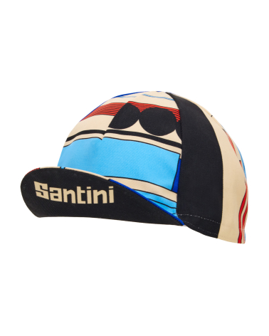 Casquette Cyclisme Santini Paris Roubaix 2024 Bleu