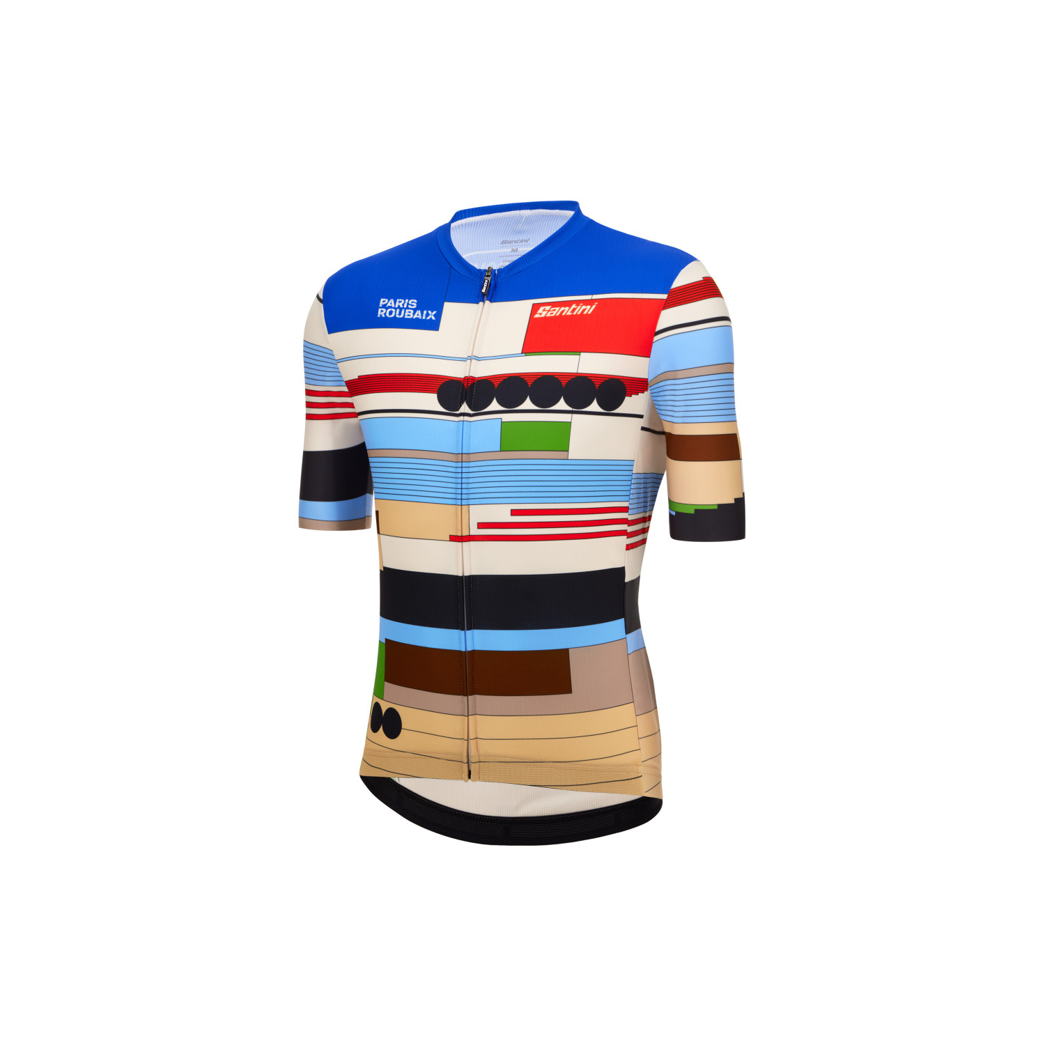 Maillot Cyclisme Santini Paris Roubaix 2024 Homme Multicouleur