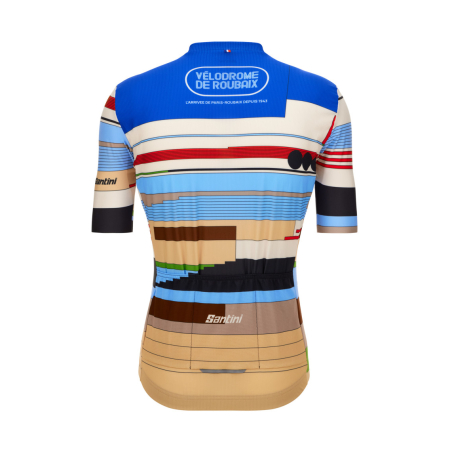 Maillot Cyclisme Santini Paris Roubaix 2024 Homme Multicouleur