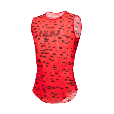 Santini La Flèche Wallonne 2024 Men's Sleeveless Cycling Jersey Red