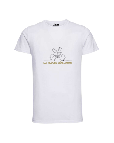T-shirt La Flèche Wallonne Parcours 2024 Mixte Blanc