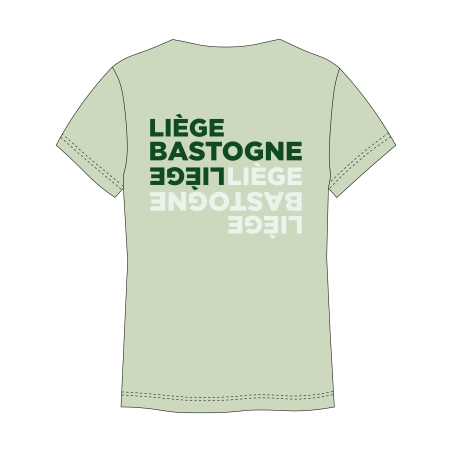T-shirt Liège Bastogne Liège L'Envert Mixte Vert Pastel