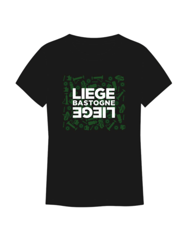 T-shirt Liège Bastogne Liège Passion Mixte Noir