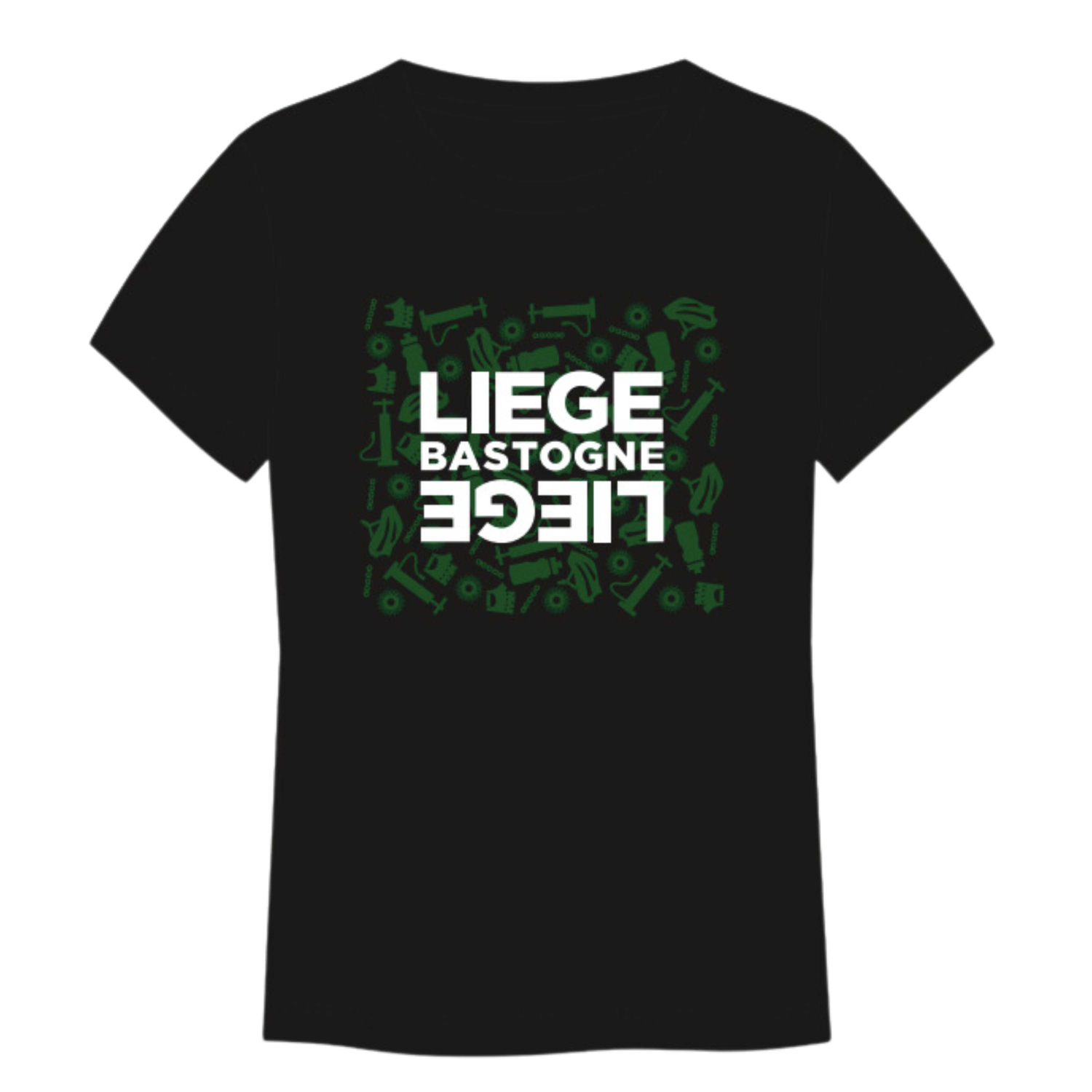 T-shirt Liège Bastogne Liège Passion Mixte Noir