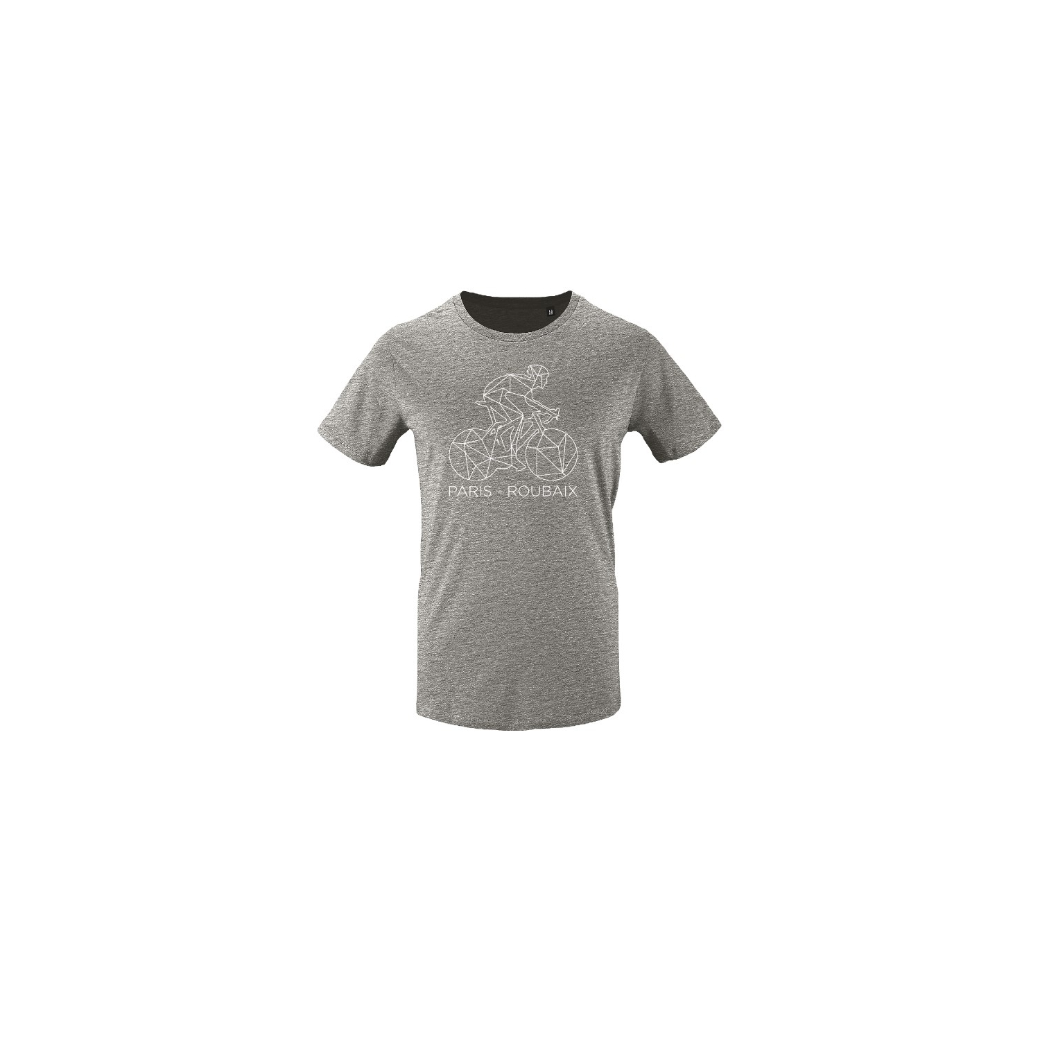 T-shirt Paris Roubaix Décalqué Homme Gris Chiné