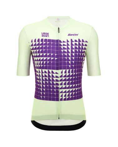 Maillot Cyclisme Santini Liège Bastogne Liège 2024 Homme Vert Violet