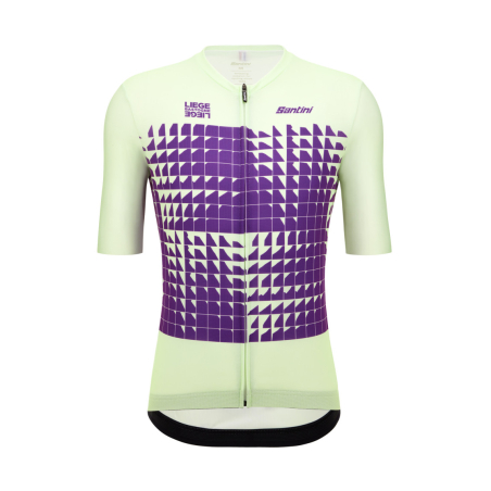 Santini Liège Bastogne Liège 2024 Men's Cycling Jersey Green Purple