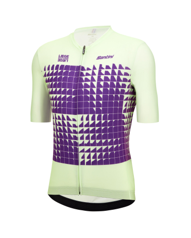 Maillot Cyclisme Santini Liège Bastogne Liège 2024 Homme Vert Violet