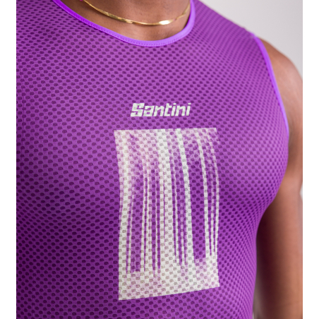 Santini Liège Bastogne Liège 2024 Men's Sleeveless Cycling Jersey Purple