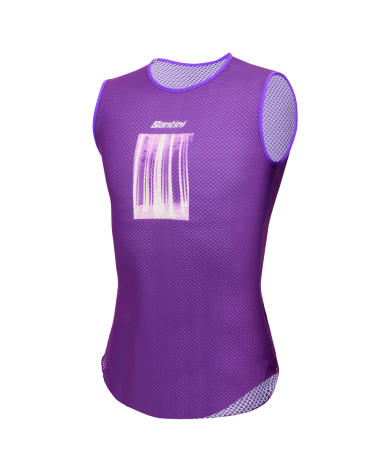 Santini Liège Bastogne Liège 2024 Men's Sleeveless Cycling Jersey Purple