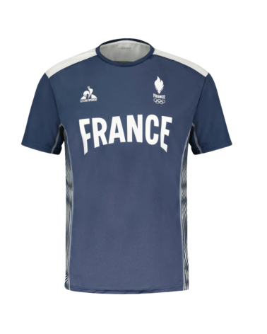 T-shirt Le Coq Sportif Jeux Olympiques Paris 2024 O Training SS N°2 M France Mixte Insignia Blue