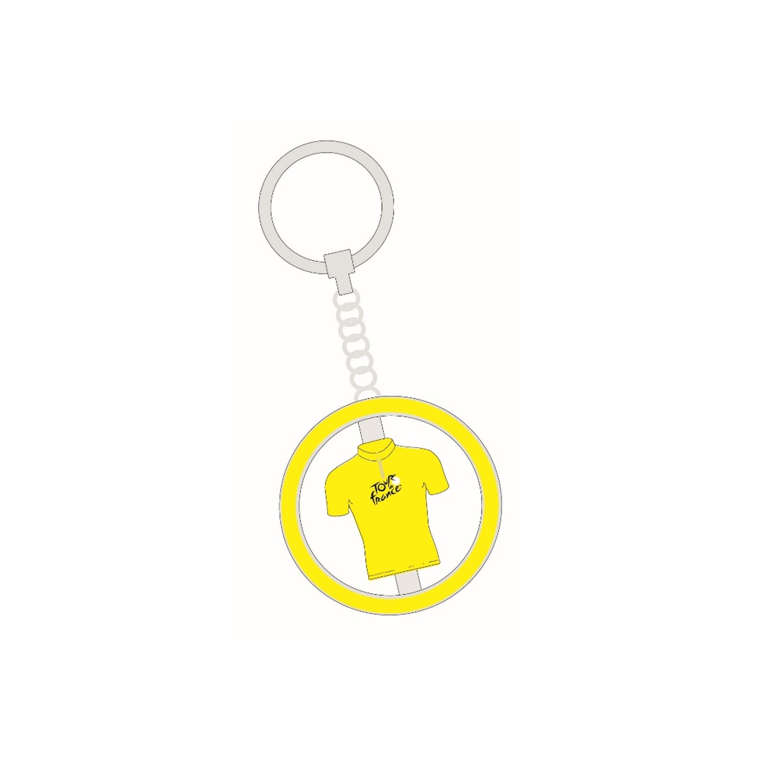 Tour de France Mini-jersey key ring Yellow