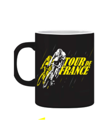 Mug Tour de France Virage Yellow Black