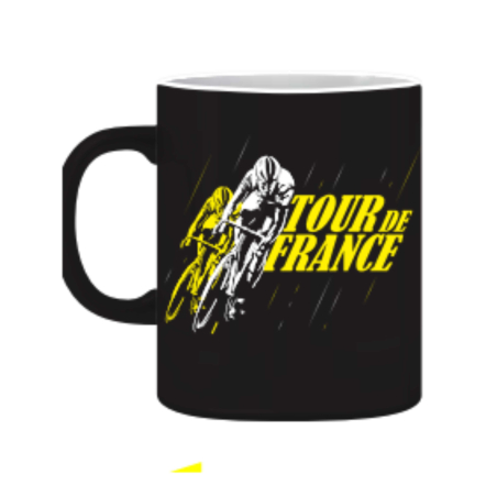 Mug Tour de France Virage Yellow Black
