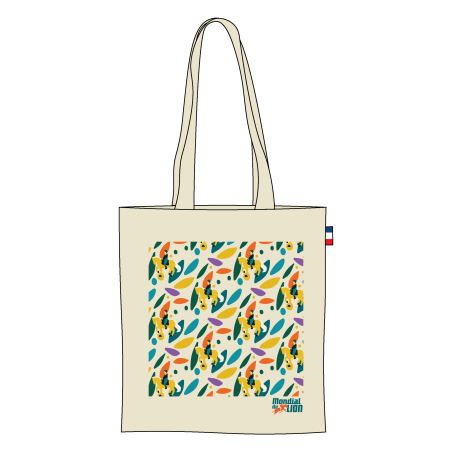 Tote Bag Mondial du Lion Pattern