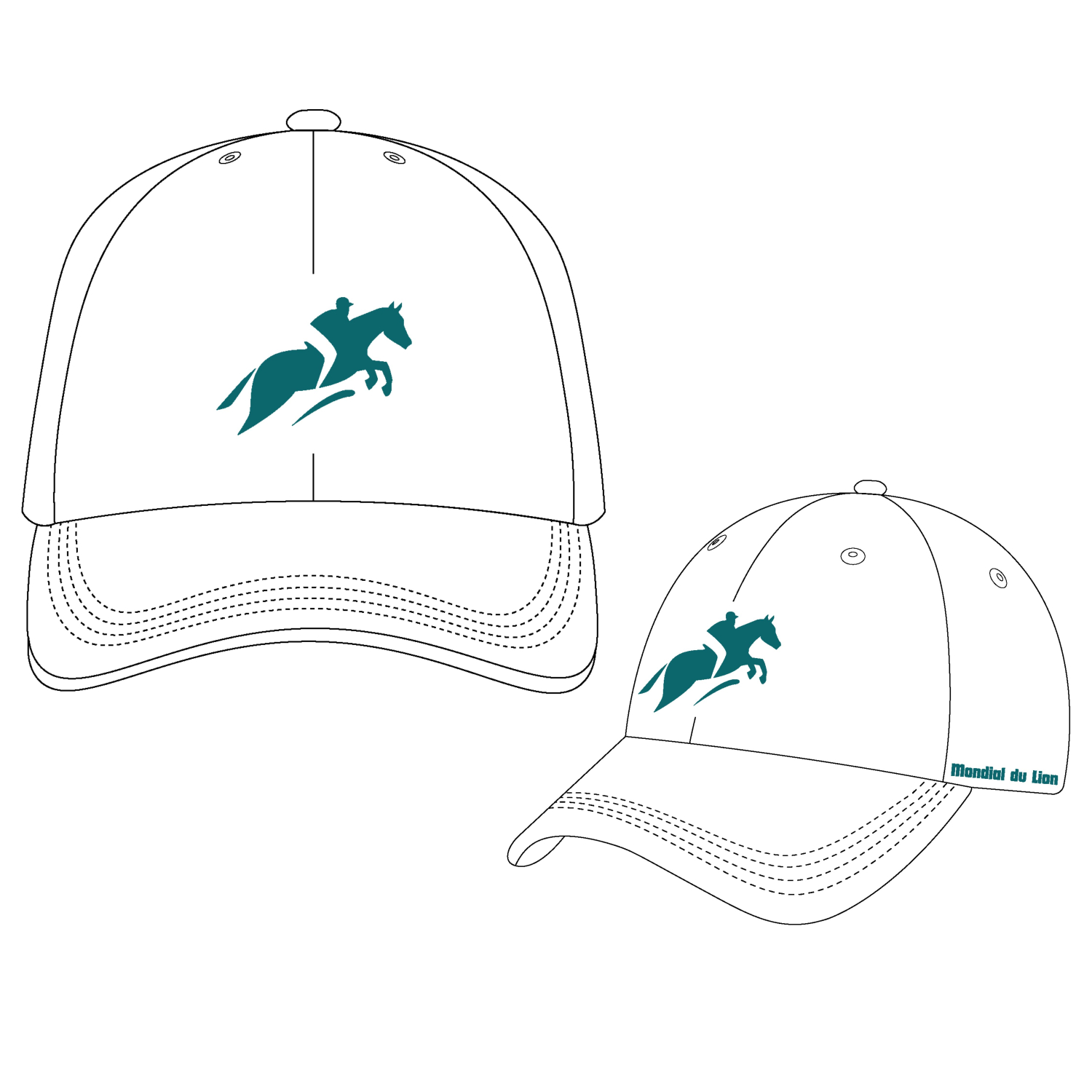 Casquette Mondial du Lion Typo Cheval Blanche Casquette Mondial du Lion Typo Cheval Blanche